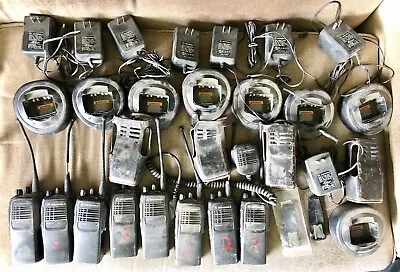 Lot Of 8 Motorola MTX950 900Mhz Radios W/ 8 Chargers 4 Holsters And 1 Ext Mic • $59.99