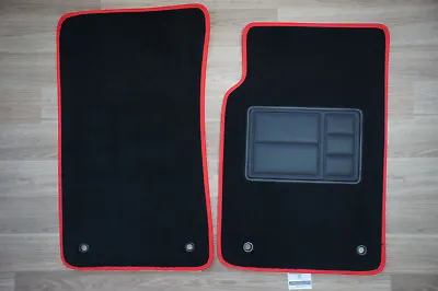 Car Floor Mats Custom Made Front Pair W/Red Edging For Holden Commodore VE • $59