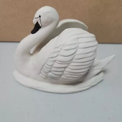 Coalport Bone China Trumpeter Swan White With Black Beak • £8.99