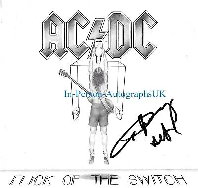 Angus Young AC/DC Signed CD Cover OnlineCOA AFTAL #12 • £396