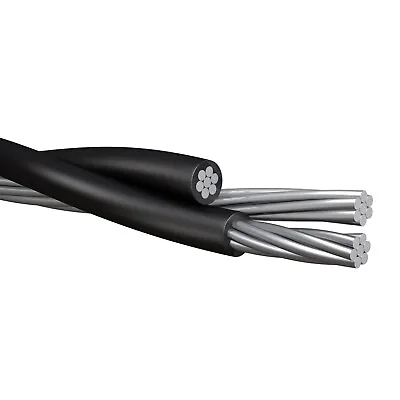 PER FOOT Conch 2-2-2 Triplex Aluminum Overhead Service Drop Cable 600V • $1.20