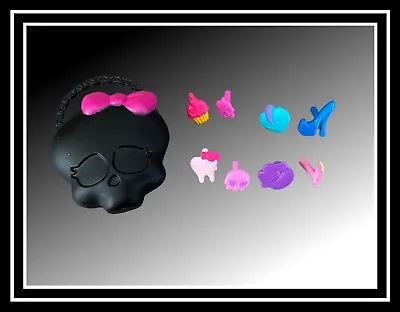 Monster High CAM Inner Monster Skull Purse Pink Bow Assorted Emoticons • $16.50
