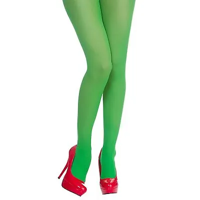 £2.69 • Buy Wicked Costumes Green Ladies Elf Tights Adults Fancy Dress New