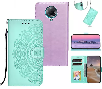Xiaomi Poco F2 Pro Embossed Pu Leather Wallet Case Mandala Totem • $7.50