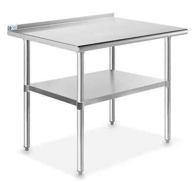 Stainless Steel 36  X 24  NSF Kitchen Restaurant Work Prep Table With Backsplash • $144.99