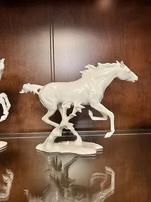 1950-1960 Alka Bavaria Porcelain Galloping Running Horse Statue Figurine • $225