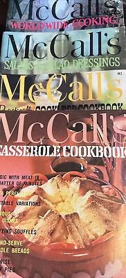 VINTAGE Lot Of 4 1965 McCall’s Cookbook Collection World Food Casseroles PB • $15.99