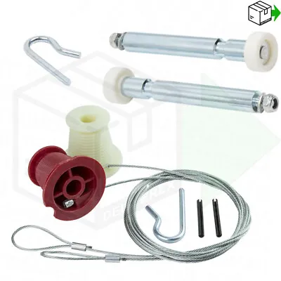 HENDERSON Garage Door REPAIR KIT FOR DOUBLE DOOR Merlin Canopy Cables Spindles • £29.99