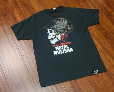 Metal Mulisha Shirt Mens Sz S Black Skull Born To Ride T Shirt World Domination • $10