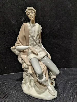 $149 • Buy LLADRO Spain  New Shepherd  Vintage Porcelain Figurine # 4577 Glossy 10   Tall