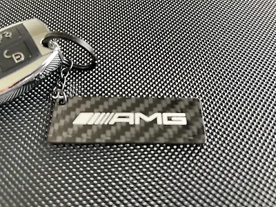 Real Carbon Keyring Keychain With AMG Logo For Benz A45 CLA45 C43 C63s E63s G63 • $31.96