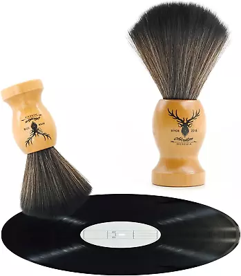 Small Vinyl Record Cleaner With Wooden Handle - Vinyl Record Brush For Anti-Stat • $7.79