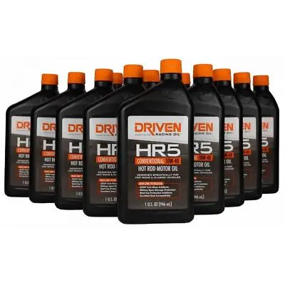 Driven Racing Oil 03807 HR5 Conventional 10W40 Motor Oil 12 Quarts • $119.64