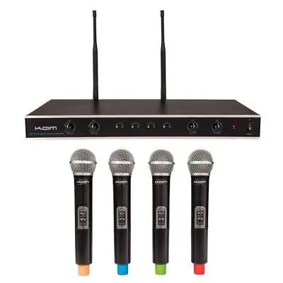 KAM Quartet ECO Wireless Microphone System - 4 Mics / Receiver • £255