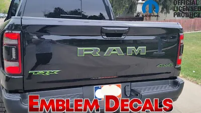 RAM 1500 TRX TAILGATE PACKAGE Emblem Overlay 2 TONE Decal 2021 2022 2023 2024 • $57