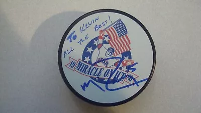 Mike Ramsey Autographed 1980 Miracle On Ice Hockey Puck Signed Personalized • $29.95