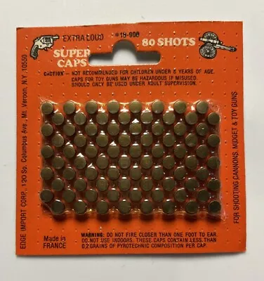 Vintage Extra Loud Super Caps #19-990 Lot Of 2 - 80 Shot Packs Cap Gun Ammo • $10