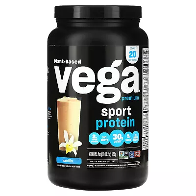Vega Sport Performance Protein Vanilla Flavor 29 2 Oz 828 G Dairy-Free • $48.11