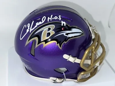 Ed Reed Autographed Baltimore Ravens Flash Mini Helmet ! HOF 19 ! BAS W • $199