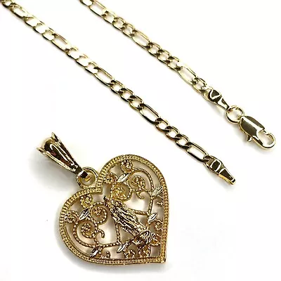 14K Gold Plated Virgin Mary Necklace Oro Laminado Virgen De Guadalupe Collar • $19.99