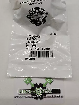 Genuine Harley Davidson Headset Mic Wind Sock 77126-98 Wall P • $16.68