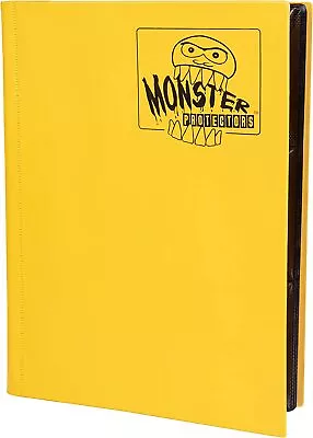 Monster Binder - 9 Pocket Trading Card Album - Matte Yellow - Holds 360 Cards • $29.58