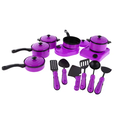 $10.02 • Buy Durable 13 Piece Plastic Pots And Pans Cookware Playset For  