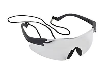 BlackRock Safety Glasses Clear With Carry Bag And Neck Cord • £5.99