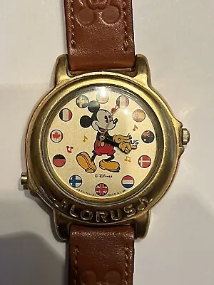 Vintage Musical Mickey Mouse Watch - Lorus Disney - Small World - Running • $79.99