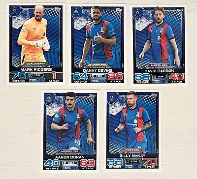 Match Attax Spfl 2022/23 22-23 Inverness Full Team Set Of All 5 Cards • £1.45