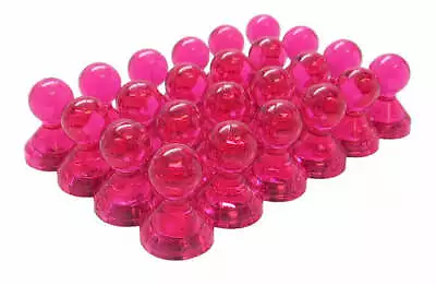 Small Pink Translucent Magnetic Push Pins (24 Pack) • $9.99