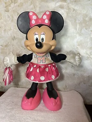 Vintage-Disney  Minnie Mouse Cheerleader - Cheers Sings! Shakes Pom Poms! • $7.50