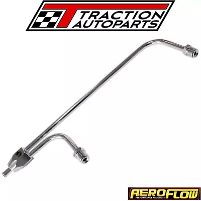 Aeroflow Fuel Rail To Suit Holley Double Pumper Carburettor Chrome • $49.90