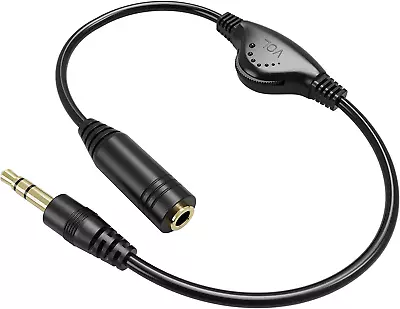 Inline Volume Sound Control Adapter Cable Aux Extension For 3.5MM Headphone Roku • $12.18