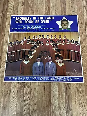 A. A. Allen  Troubles In The Land Will Soon Be Over  Gospel Red Vinyl LP • $39.99