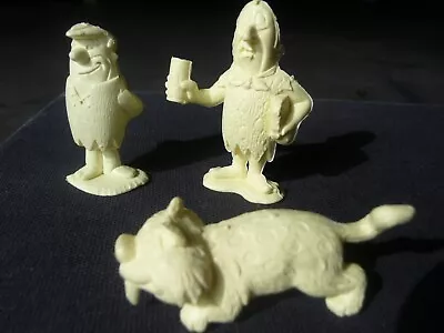 Three Figures Form Marx Flintstones Play Set Inc. Baby Puss And Barney Rubble • $15