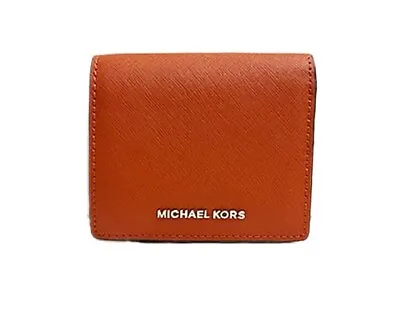 NWT MICHAEL Michael Kors Jet Set Travel Carryall Card Case Wallet Orange • $49.99