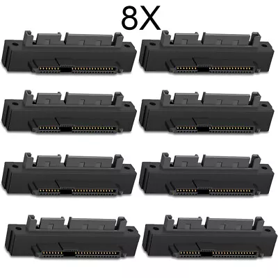 8x SAS To SATA 22-pin Male Converter SFF-8482 Female HDD Hard Drive Raid Adapter • $29.99