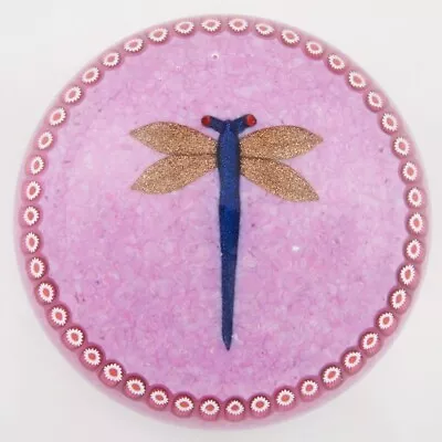 A William Manson Paul Ysart Tribute Dragonfly Paperweight C1990 • £245