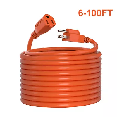 Outdoor Extension Cord 16/3 SJTW Durable Electrical Cable With 3 Prong Grounded • $12.89