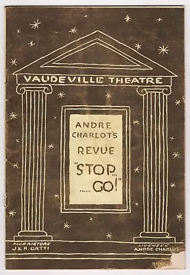 Andre Charlot  STOP - GO!  Mary Brian / Douglas Byng 1935 London Opening Program • $59.99