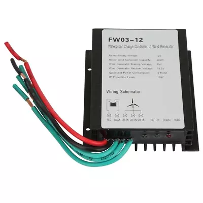 FW03-12 IP67 Waterproof 12V Wind Charge Controller Wind Generator Controller • $43.71