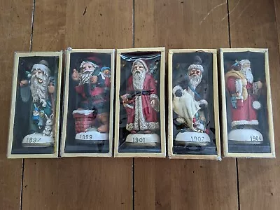 VTG Lot Of 5 *MEMORIES OF SANTA* Christmas Ornaments Ceramic Figurines USED  • $39.99