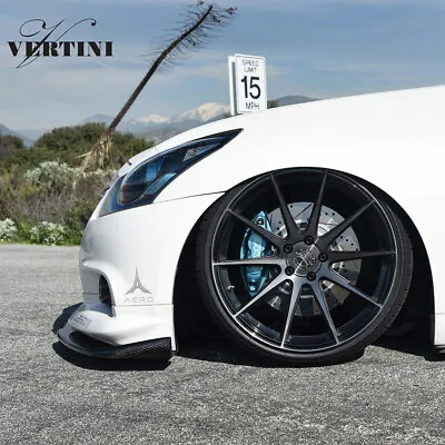 19  Vertini Rf1.3 Black Concave Wheels Rims Fits Infiniti G37 G37s Coupe • $1550