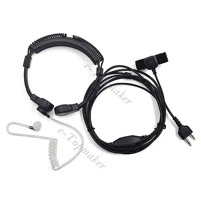 Military Throat Mic Headset Earpiece For Midland LXT365 LXT500VP3 GXT860VP4 M48 • $7.89