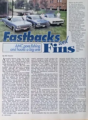 American Motors 1965-67 Marlin Fastbacks 1993 Original Article Fastbacks & Fins • $10.99