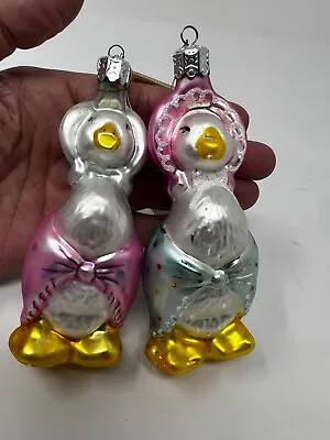Vtg Christopher Radko Mother Goose Nursery Rhymes Christmas Ornaments BOY & GIRL • $59