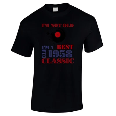 £10.97 • Buy 65th Birthday Gifts For Men - I'm Not Old 1958 T Shirt Gift Ideas For Him