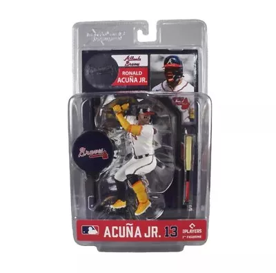 McFarlane MLB Ronald Acuna Jr Atlanta Braves White Jersey - Preorder-ships June • $44.99