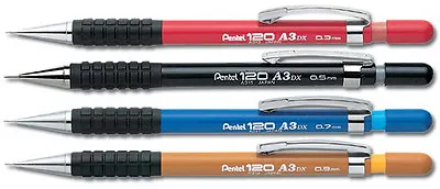 Pentel 120 Automatic Mechanical Pencil - 0.3 0.5 0.7 0.9 Mm A313 A315 A317 A319 • £4.49
